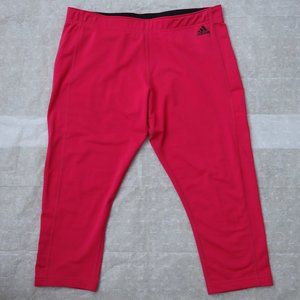 Adidas ClimaLite Leggings Tights L Pants Pink Active Athletic Women`s